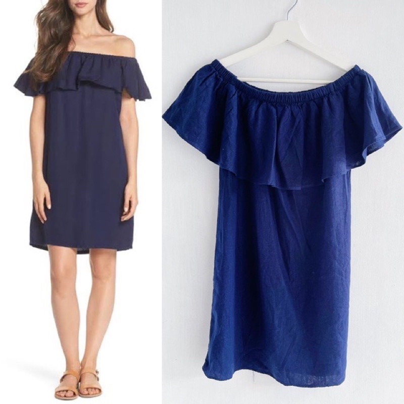 Old navy Off the Shoulder Ruffle Linen Dress