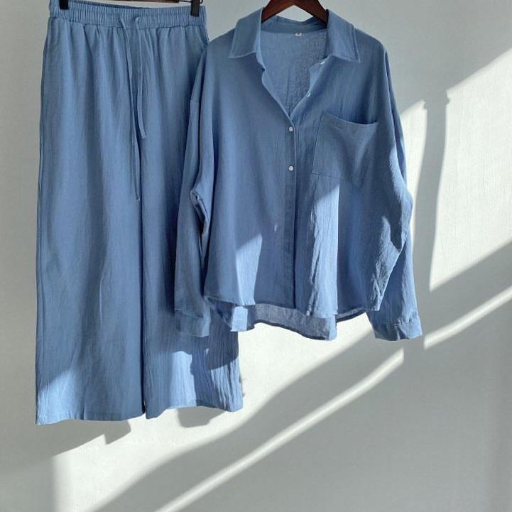 Ready Kanaya set - setelan wanita  - pakaian wanita  - setelan polos - pakaian terlaris - set wanita