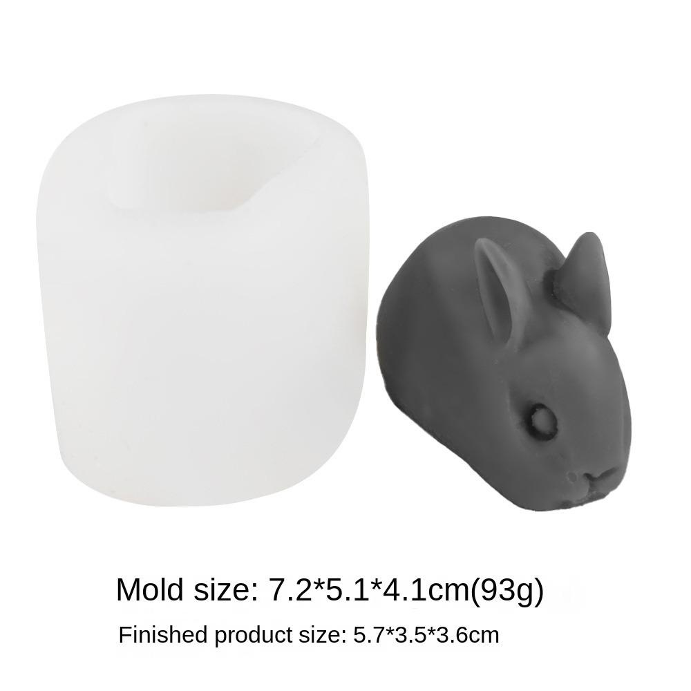 Solighter Easter Mold Craft DIY Animal Gypsum Kelinci Cetakan Silikon