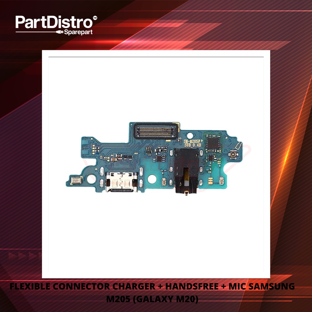 FLEXIBLE CONNECTOR CHARGER + HANDSFREE + MIC SAMSUNG M205 (GALAXY M20)