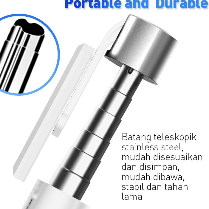 ☺☺» (NEW) ECLE P70S Selfie Stick Tongsis HP Tripod Free Expansion 100cm HP Holder 3 in1