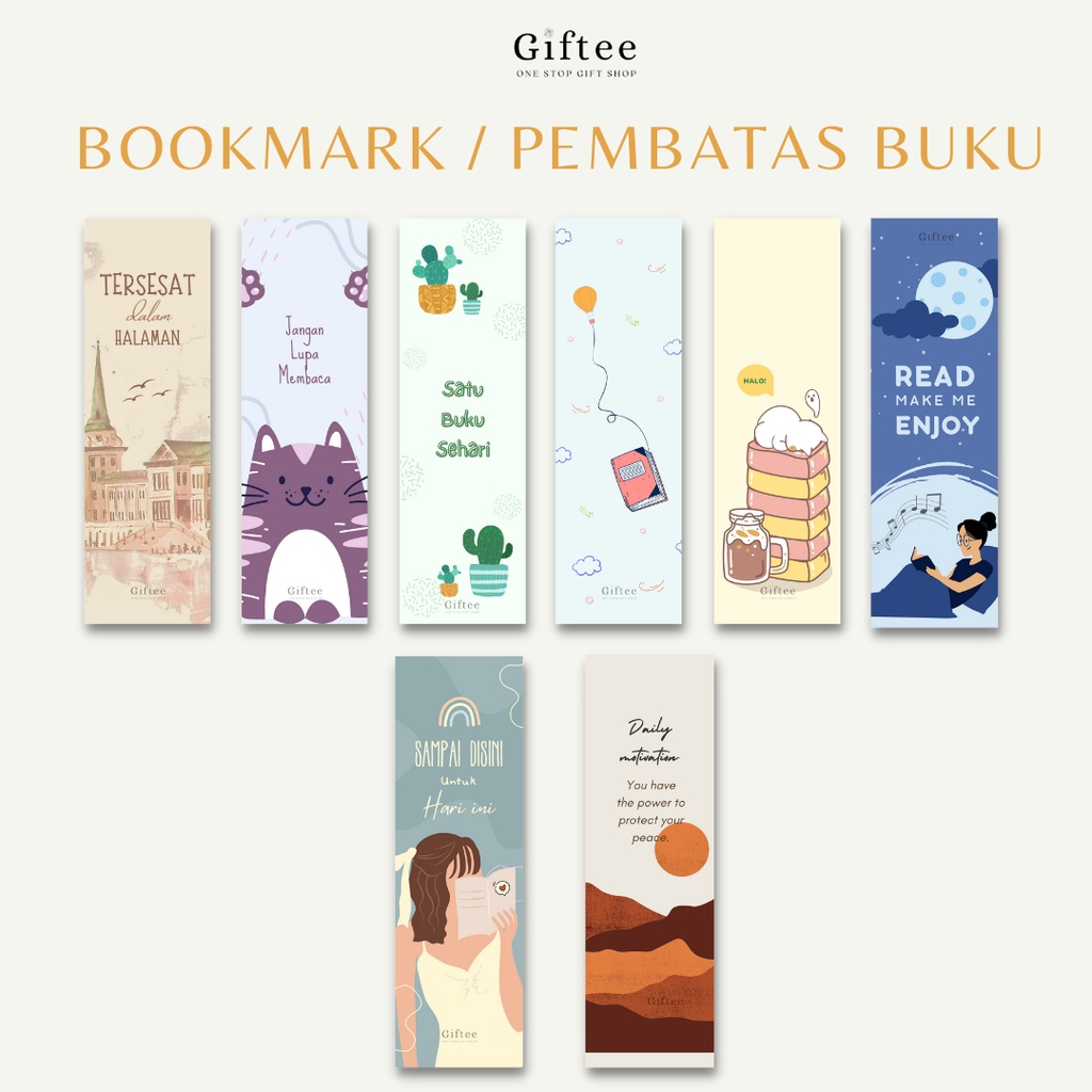 

PEMBATAS BUKU BOOKMARK FULL COLOR DESIGN BOOK MARK PENANDA BACA MOTIF GIFT SOUVENIR HAMPERS KADO HADIAH GIFT ATK ALAT TULIS STATIONARY SEKOLAH KANTOR ULTAH ULANG TAHUN BIRTHDAY PACAR SAHABAT ANNIVERSARY WISUDA GRADUATION SEMPRO SIDANG BY GIFTEE ID