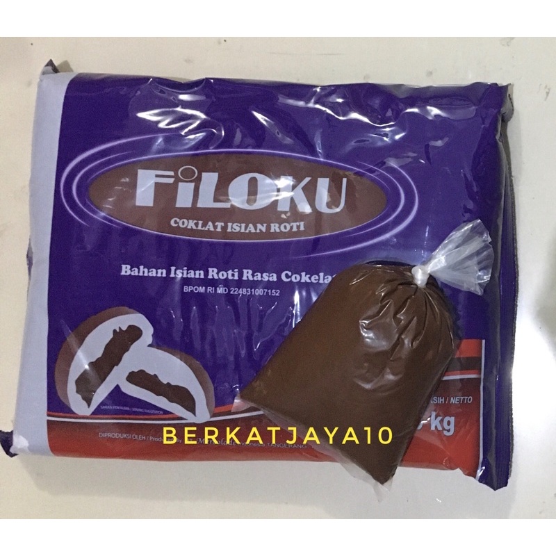 Filoku repack 500gr Coklat isian Roti Filling Chocolate Selai Pasta