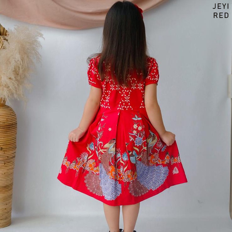 Evercloth Jeyi KIDS DRESS - Dress Batik Anak Perempuan