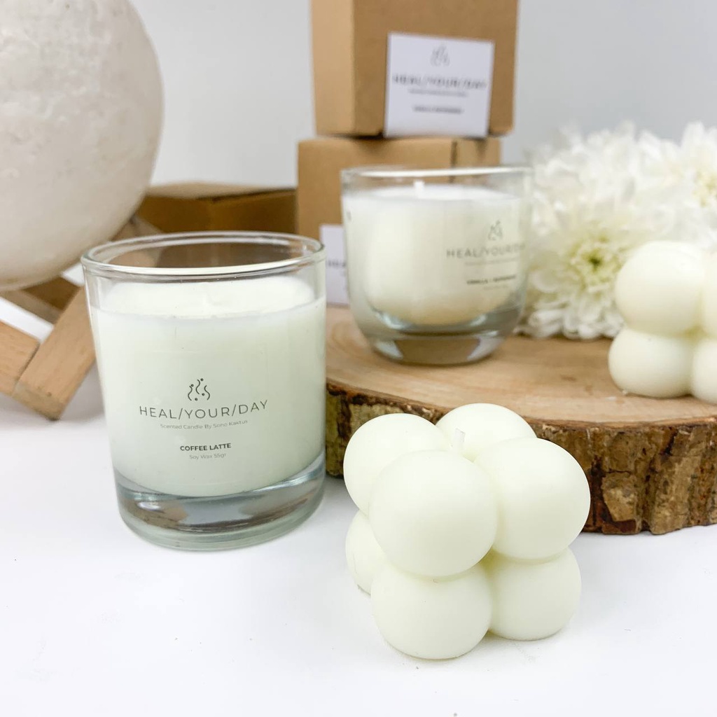 Scented candle | Lilin aromatherapy | 100 % Organic Wax Premium | Lilin Aromaterapi | Heal Your Day