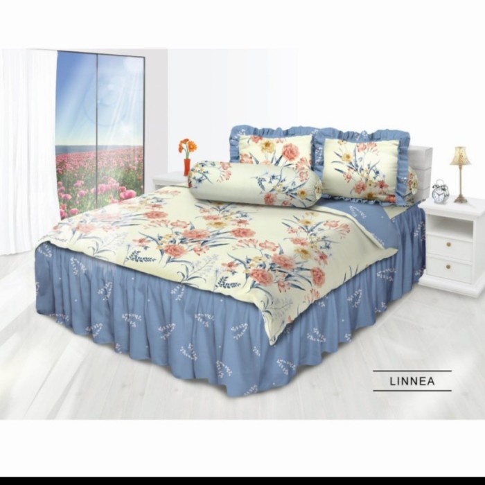 Sprei Rumbai Topi King My Love Linnea 180x200 cm - TINGGI RUMBAI 50 CM {Property Off Liliy Grosir