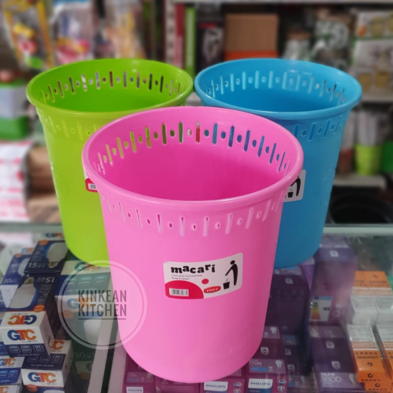 Keranjang / Tempat Sampah Plastik Bulat - Trixy Macari DB-342