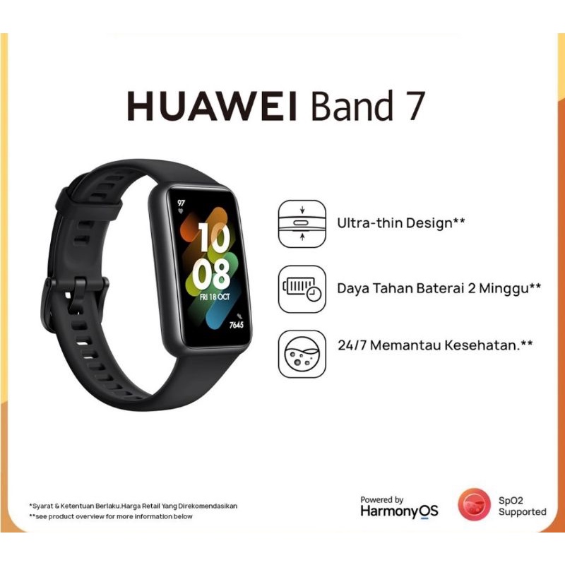 HUAWEI Band 7 Smartband 9.99mm Garansi Resmi