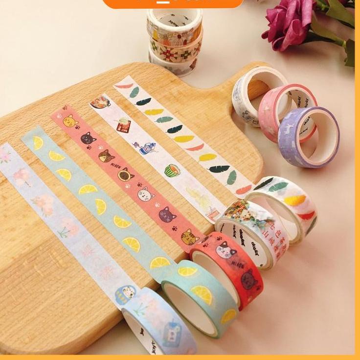 

➳Terbaru (1slot) Selotip Isolasi Kertas Washi/Washi Masking Tape Motif Lucu Super Deals