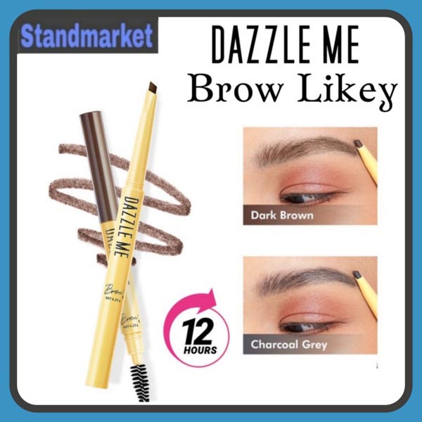 DAZZLE ME Brow Likey | Automatic Eyebrow Pencil Tahan Air Waterproof Long Lasting Pensil alis_Cerianti