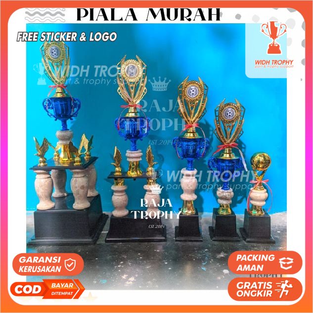 TROPI PIALA PROMO  PAKET ISI 5 KAKI 4 BESTPLAYER BESTKEEPER TOPSCORE TROFEO FOURFEO FUTSAL