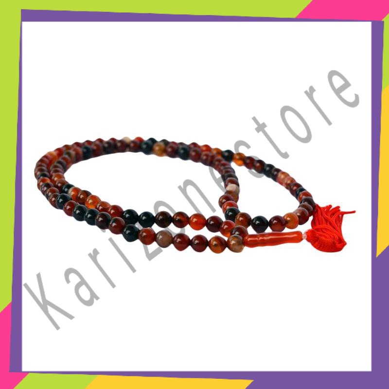 Tasbih Batu Akik Yaman Asli - 99 Butir