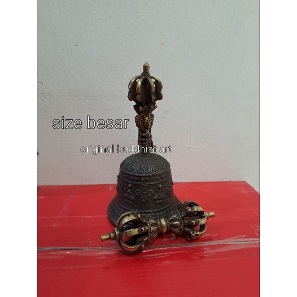 lonceng tangan tibet asli vajra gatha vajra dorje size besar