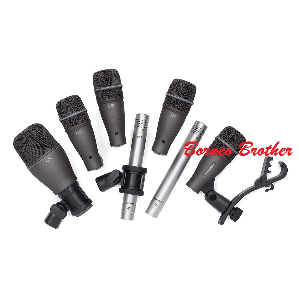 Samson DK707 DK 707 Original Mic Drum Set 7 Pcs dengan Holder