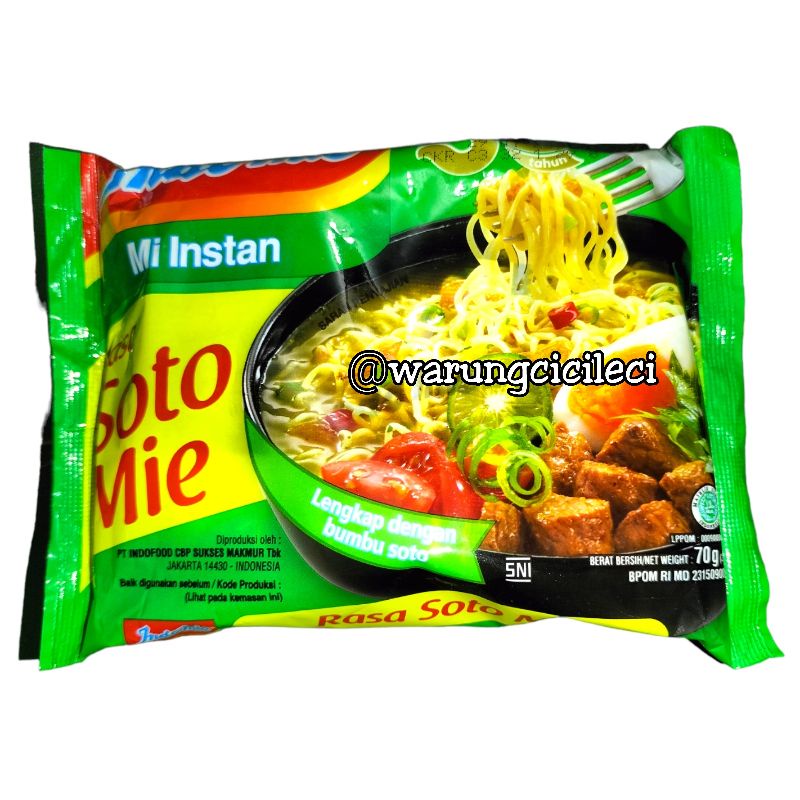 

INDOMIE - MI INSTAN RASA SOTO MIE 70g