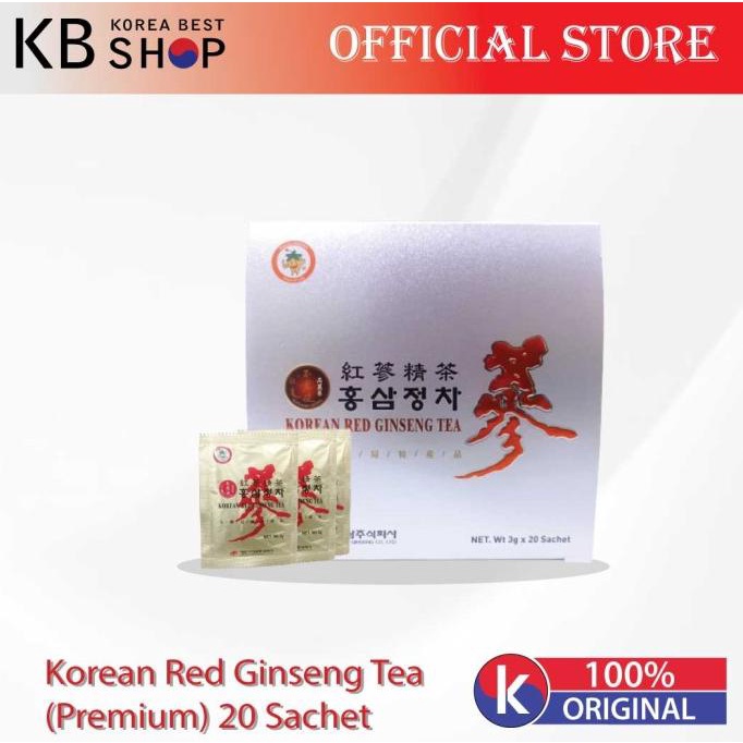 

Korean Red Ginseng Tea (Premium) 20 Sachets