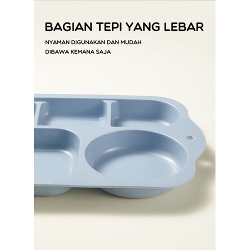 Piring Makan Set Anak Tableware 6 in 1 Piring BTW60