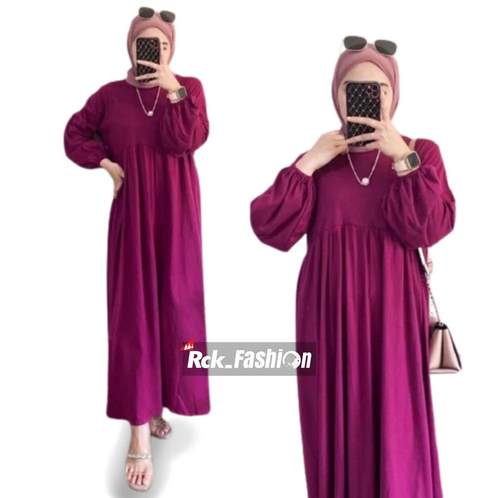 Balena Midi Crinkle kancing belakang