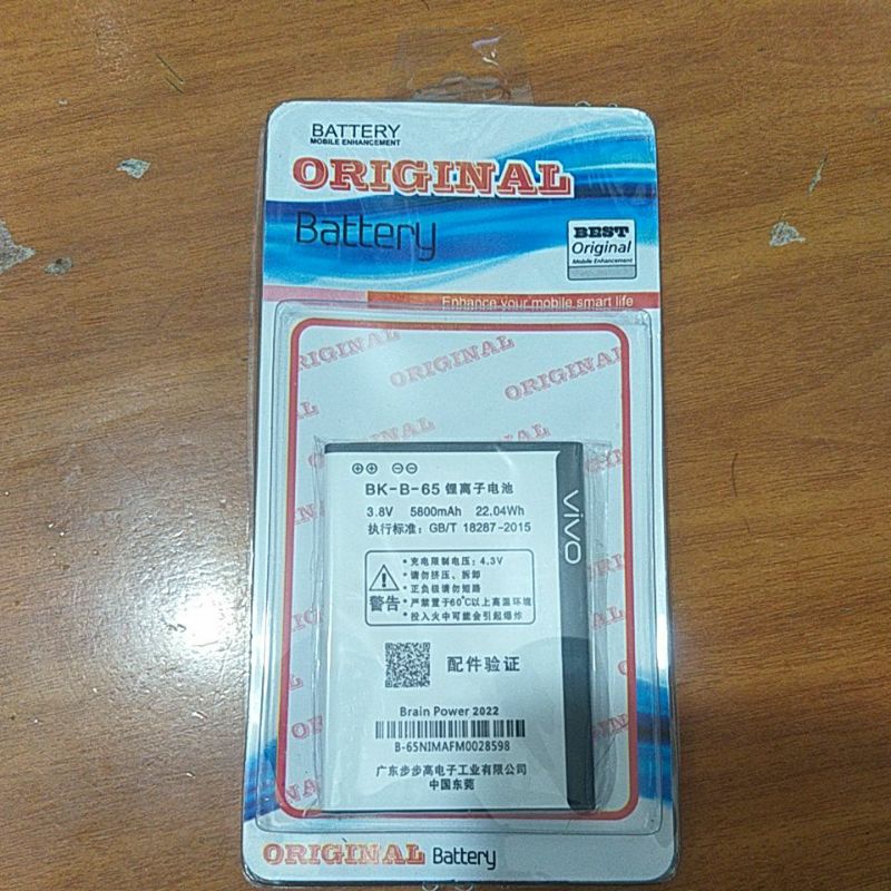 Baterai Original Vivo Y13, Y15, Y21, Y22, Y25, Y28, Y31, Y53, Y91, Y91C, Y93, Y95 Baterai Oppo Original BLT029 BLP565 BLP711 BLP537 BLP563 BLT005 BPP605 BLP573 BLP553 BLP673 BLP601 BLP551 BLP681 BLP727 BPP619 BLP615