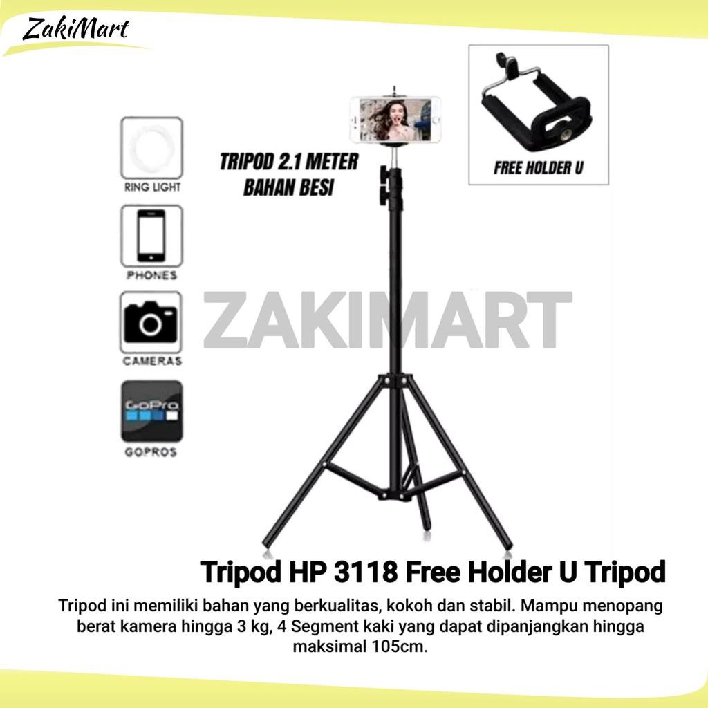 Tripod HP 3118 Free Holder U Tripod 3118/YD3130 Tripod Ringlight