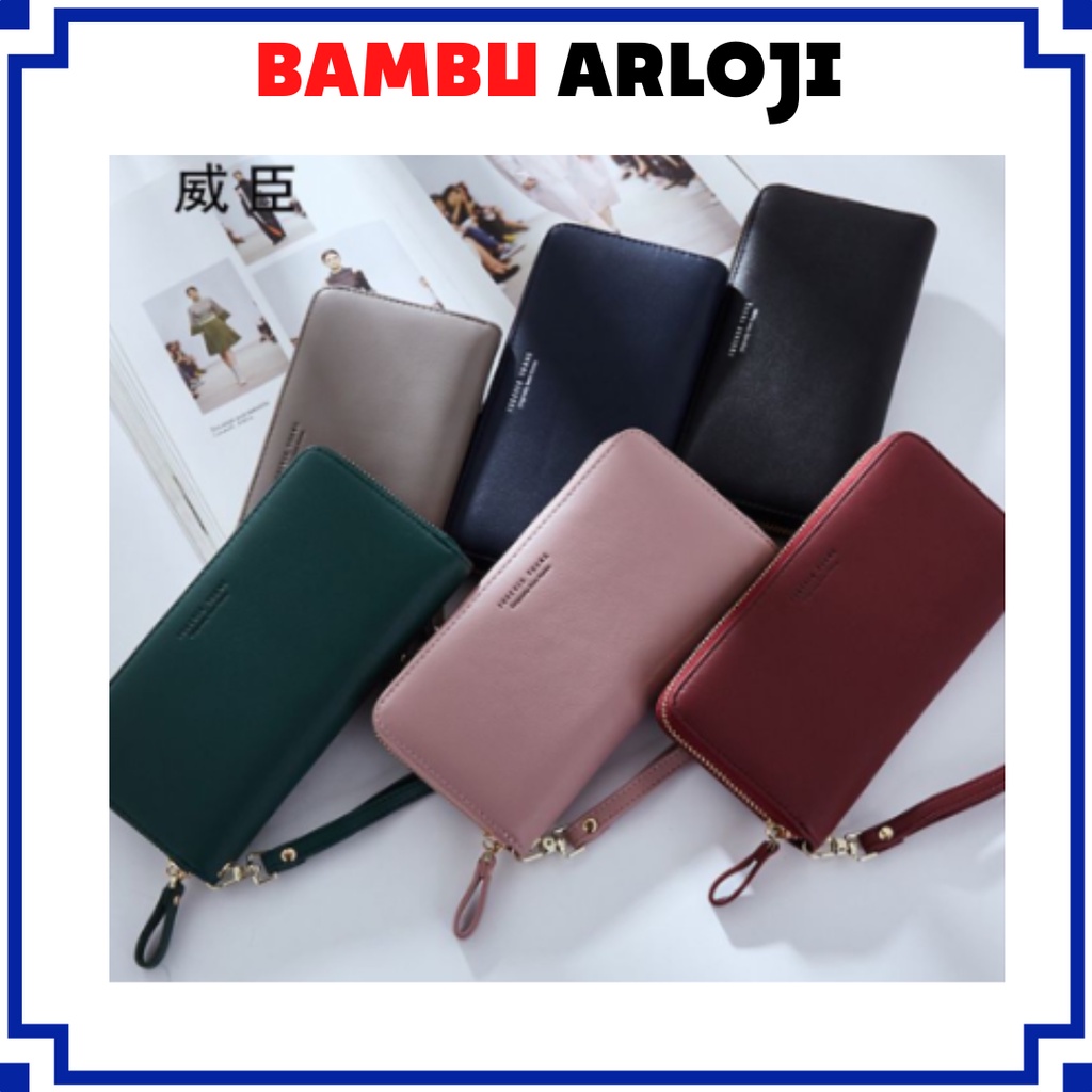 BAJ Dompet Panjang Wanita Gaya Korea Import DOMPET WANITA 3 RUANG / TF081