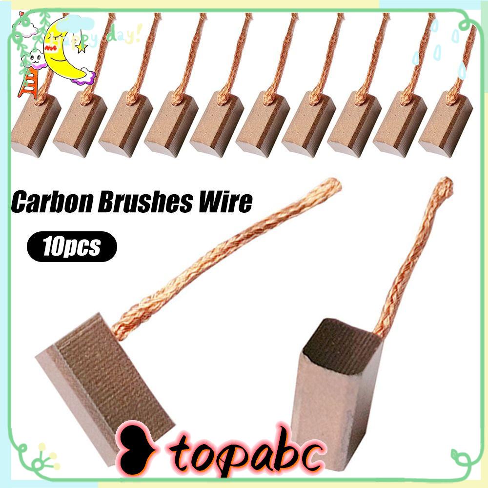 Top 10pcs Carbon Brushes Kawat Hand Tools J460 7x8x15mm Motor Listrik