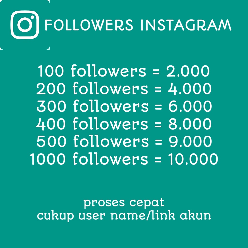 Instagram followers
