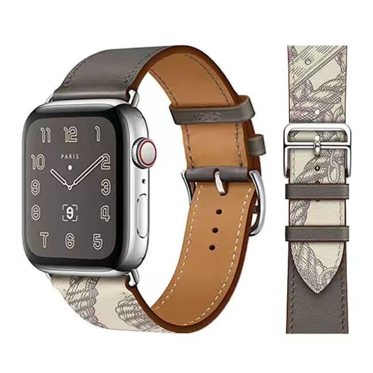 APPLE WATCH Strap Tali Pengganti Bahan Kulit iWatch Series Series 1 2 3 4 5 SE 6 7 Soft Strap Size 45 44 42mm 41 40 38mm for T500 T55 Smartwatch