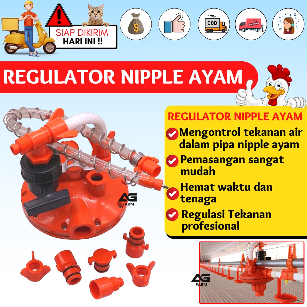 Regulator Nipel Minum Ayam Petelur