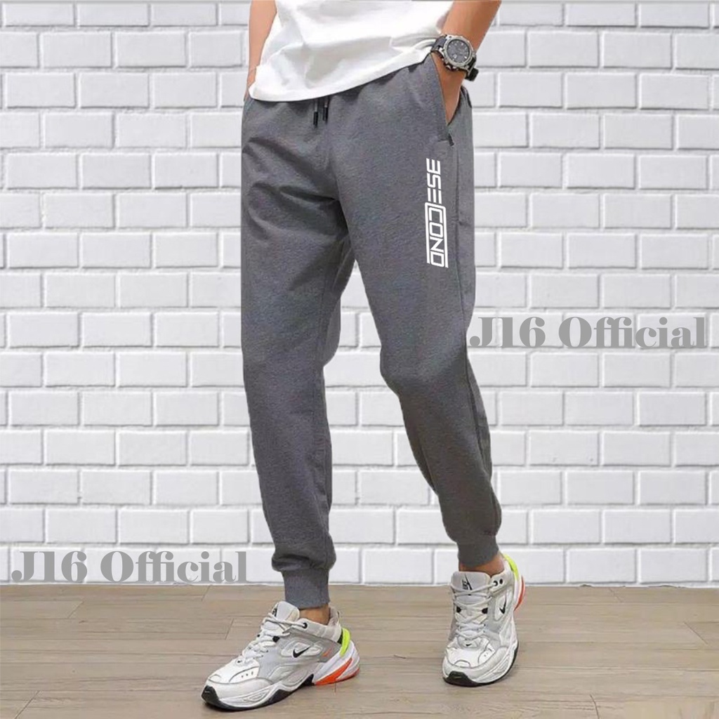 Celana Jogger PREMIUM 3SECOND Sweatpants Pria Wanita Training Panjang Olahraga Outdoor