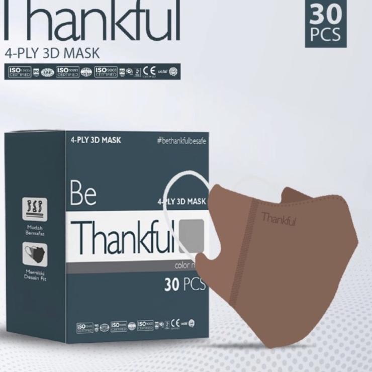 ►®◄ Masker Thankful duckbill 4ply 3D mask