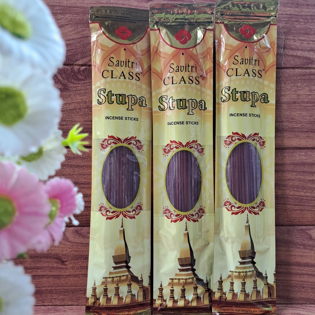 Hio Dupa Wangi Aromaterapi Stupa Isi 50 Stik Merah Nyala 1.5 Jam Super