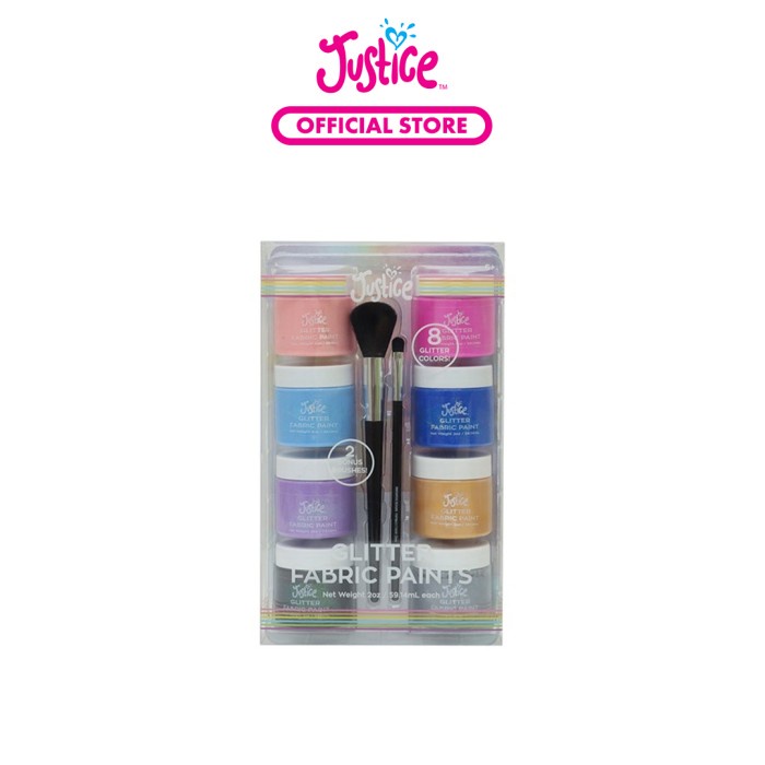 

JUSTICE GLITTER FABRIC PAINT & BRUSH MULTI - AKSESORIES ANAK PEREMPUAN