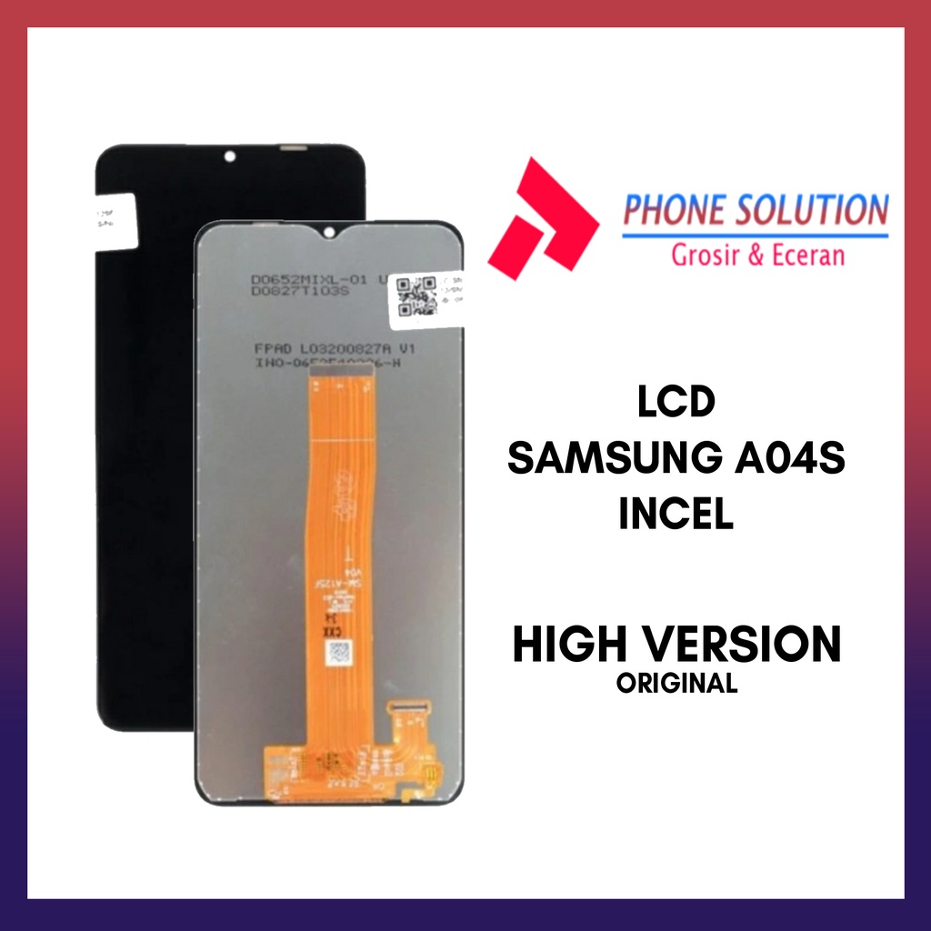 LCD Samsung A04S Original 100% Fullset Touchscreen // Supplier LCD Samsung - Garansi 1 Bulan