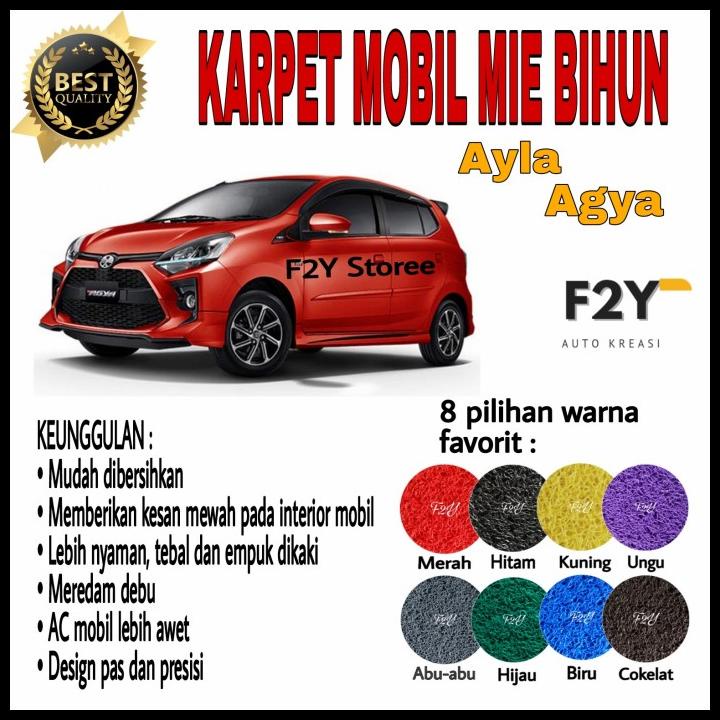 Karpet Mobil Mie Bihun Ayla/Agya 2 Baris