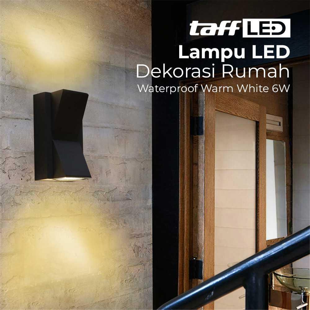 TaffLED Lampu Dinding Hias Outdoor Minimalis Waterproof Warm White 6W - WD079