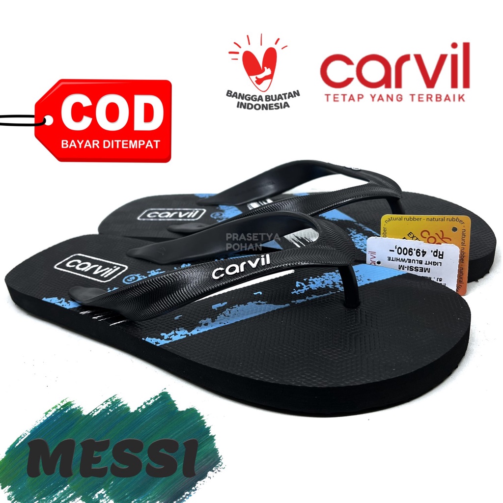 Sandal Pria Carvil Original Anti Air - Sendal Carvil Pria Rubber Original