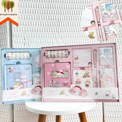 

Paket Jurnal 7 in 1 Free Box Paket Alat Tulis Sekolah Anak Murah Lucu