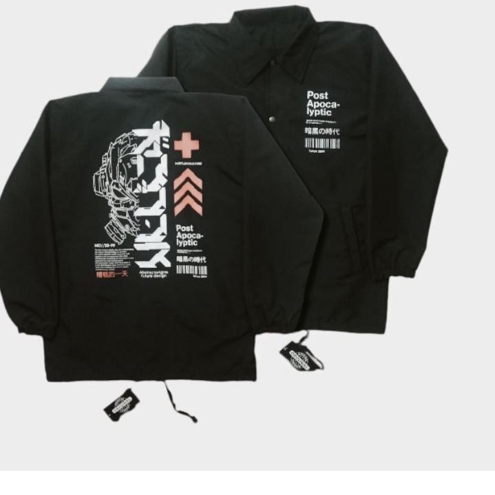 Langsung Kirim JAKET COACH PRIA  ERIGO APPAREL NAGA HITAM CJ  /JAKET PRIA CASUAL /BISA(COD)