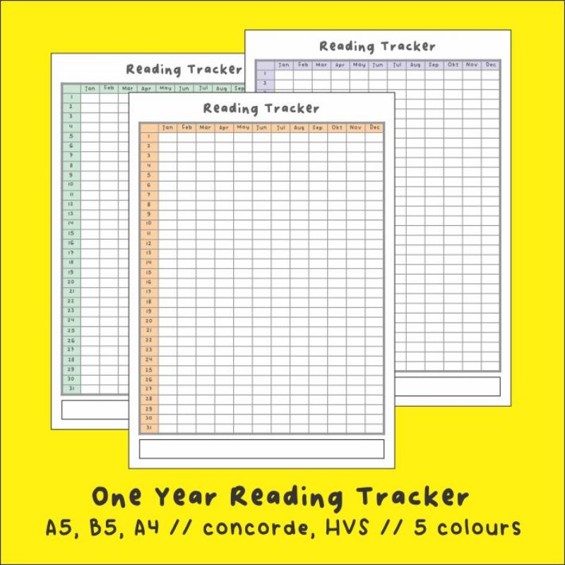 

shainalite One Year Reading Tracker