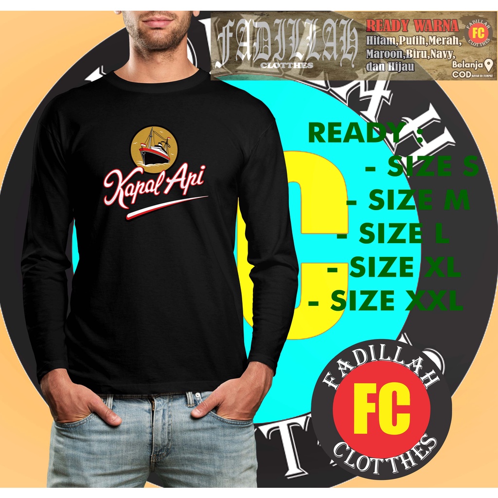 Kaos Baju KapalApi Lengan Panjang Kaos Distro