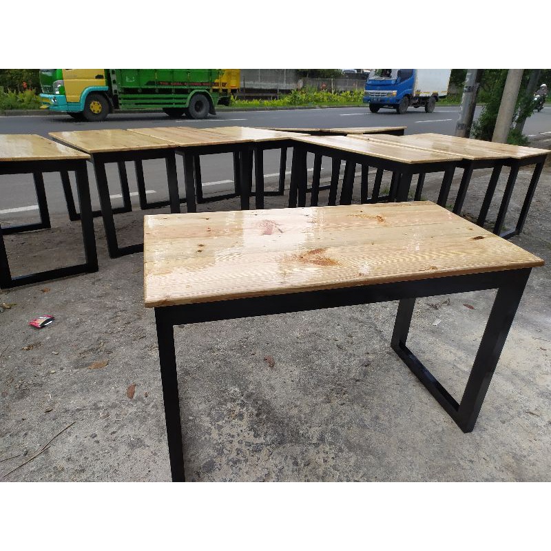 meja cafe kayu jati belanda /meja makan jati belanda
