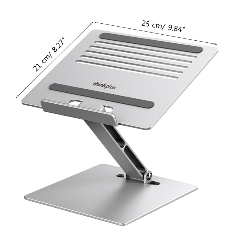 Zzz Stand Laptop Tinggi Adjustable Platform Riser Aluminium Ergonomis Untuk Thinkplus