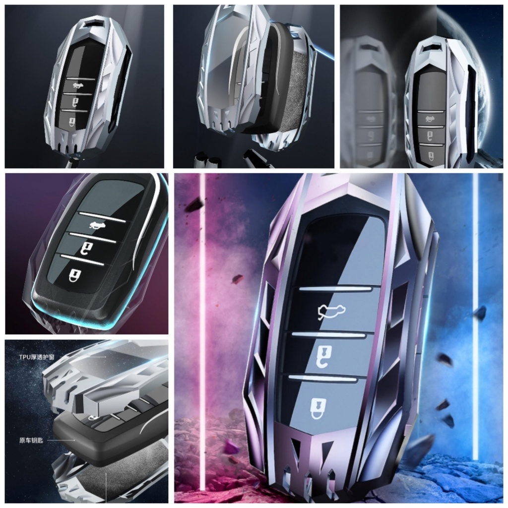 GANTUNGAN KUNCI COVER CASING MOBIL TOYOTA ALL NEW INNOVA ZENIX BAHAN METAL