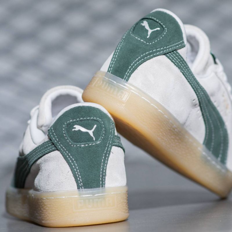 Sepatu Pria Suede Cream Olive Sol Clear Original Bnwb OEM Sneakers Pria