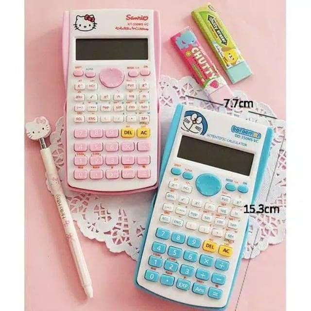 

TERPERCAYA KALKULATOR SCIENTIFIC / ILMIAH / SAINS MOTIF DORAEMON HELLO KITTY KALK