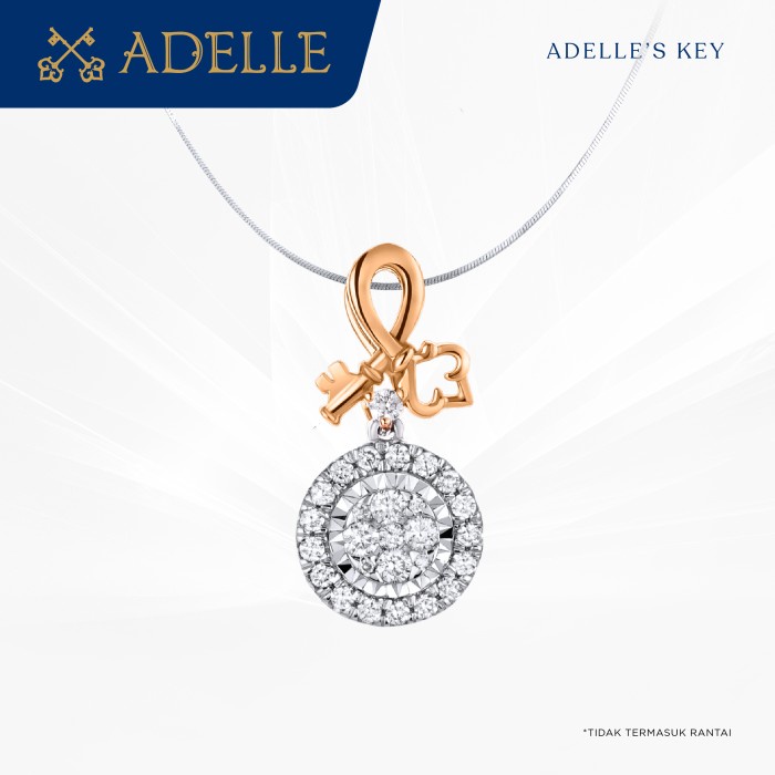 Adelle Key Diamond Pendant - Liontin Berlian - Adelle Jewellery