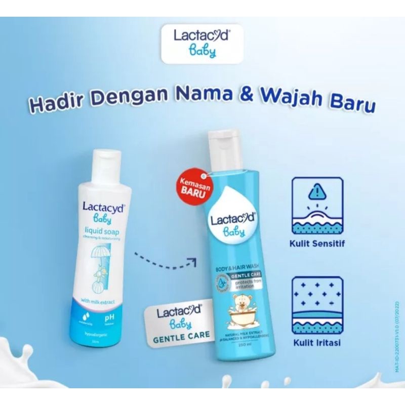 LACTACYD Baby Cleansing and Moisturizing Sabun Bayi 60ml,150ml,250ml &amp; 500ml