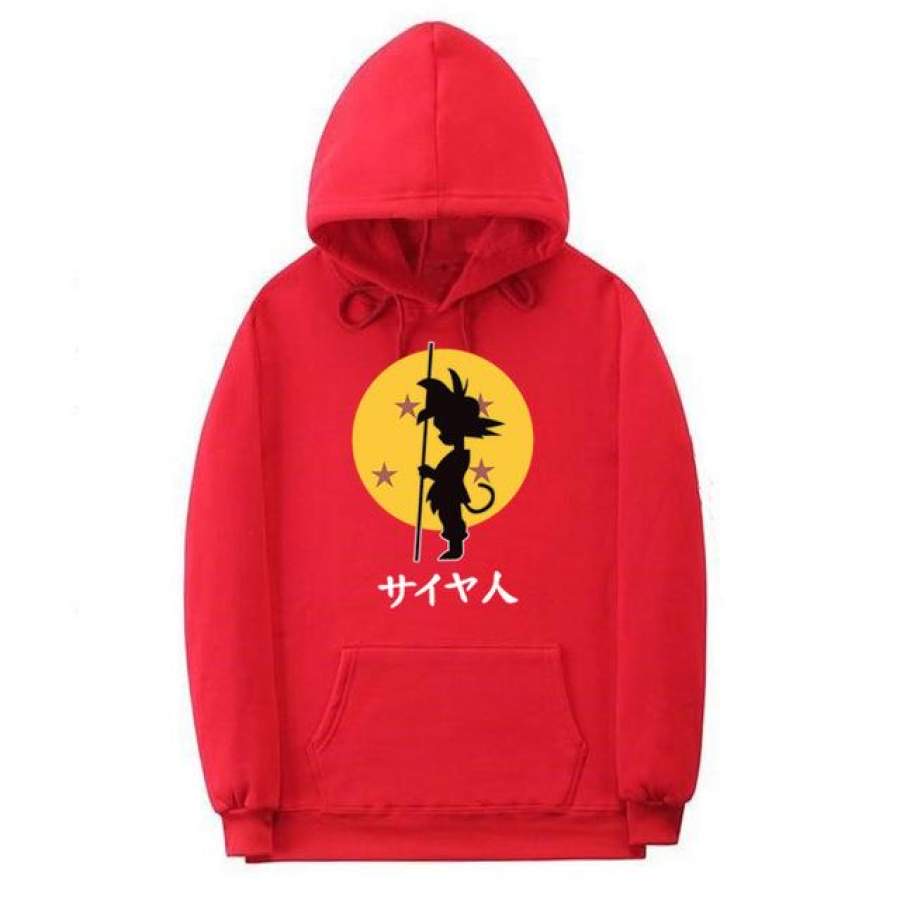 Sungokong/Naruto Front Anime Jumper Hoodie II  Sweater Hoodie Trendy II Sweter Oblong Topi Sz M - XL ( Pria &amp; Wanita / Anak &amp; Dewasa )