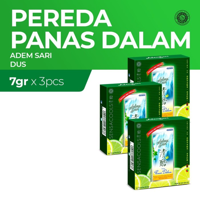 

Adem Sari Larutan Penyejuk Dus 5'S x3 7Gr